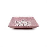 S / C Bisque - Square Ring Holder Dish (Cs 12)